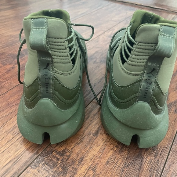 Green Fenty high top sneakers - Picture 3 of 6